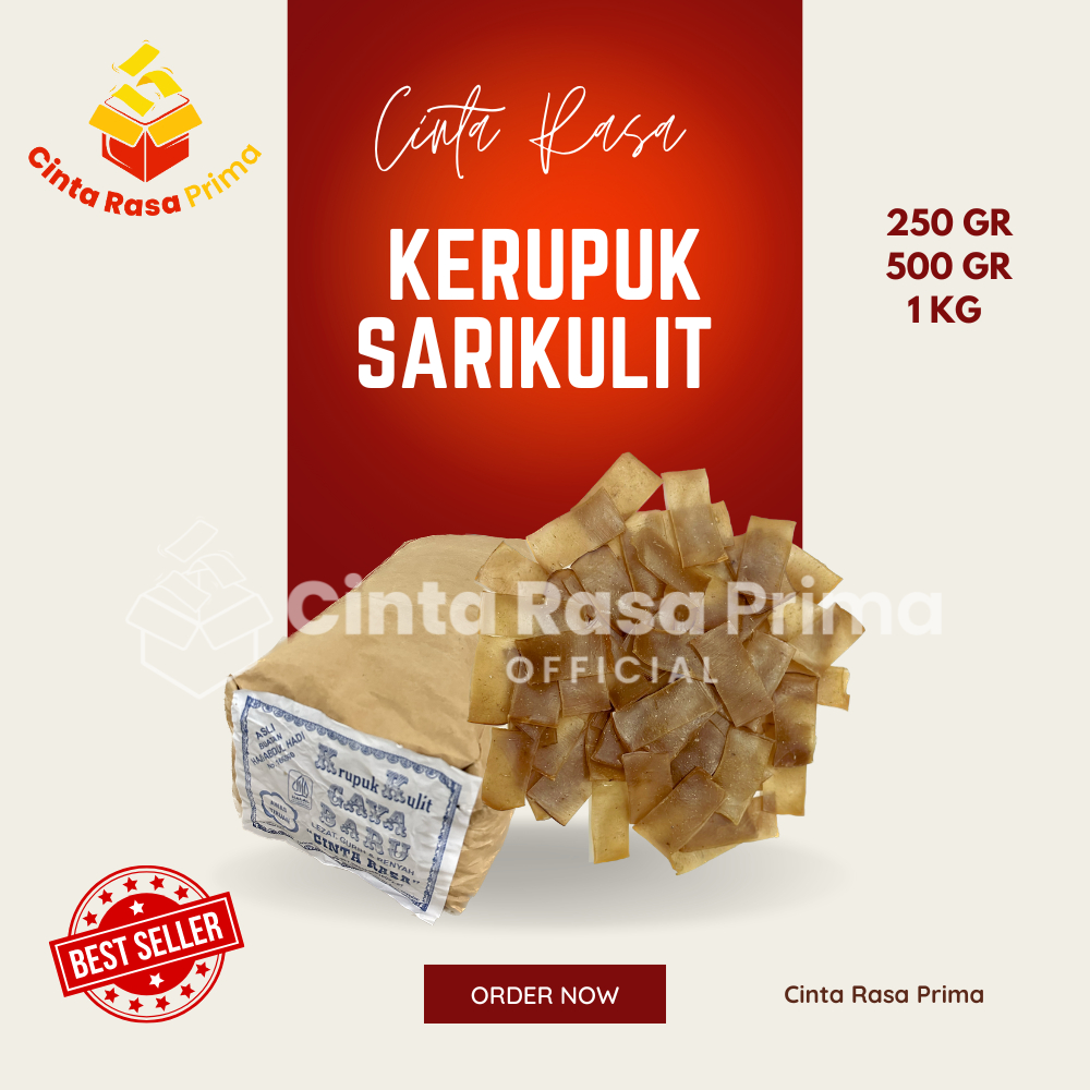 

KERUPUK COKELAT / GENDER SARI KULIT GAYA BARU - 250gr 500gr 1kg