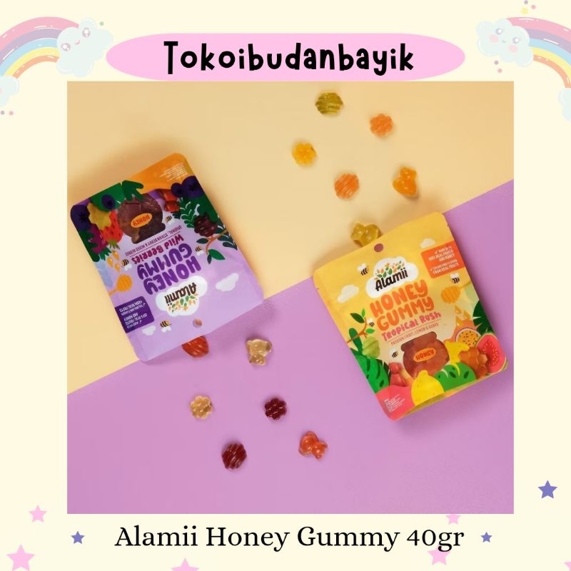 

Alamii Honey Gummy 40gr | Permen Jelly Madu | Snack Permen Anak