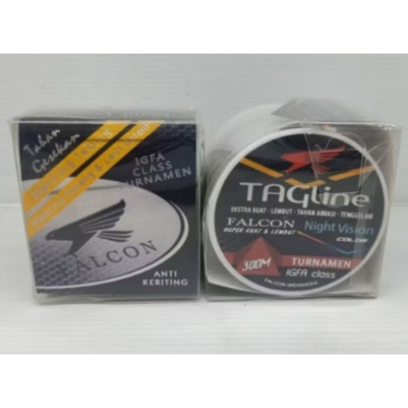 senar pancing flurocarbon falcon tagline 300m mudah tenggelam dan tidak mudah keriting