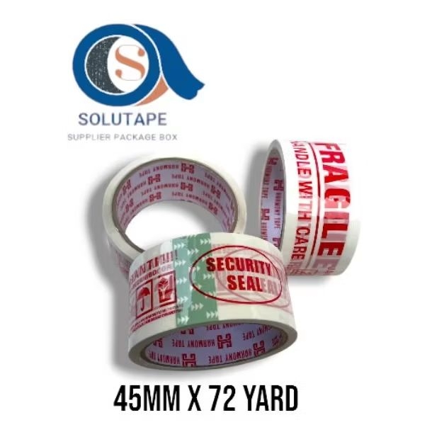 

Solasi Fragile Putih Harmony 45mm x 72 Yard - Daya Rekat Baik dan Kuat