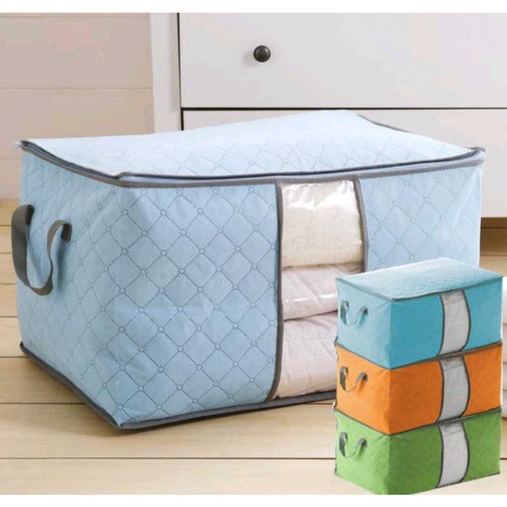Kantong Organizer Penyimpanan Pakaian Fabric Landscape Storage Box