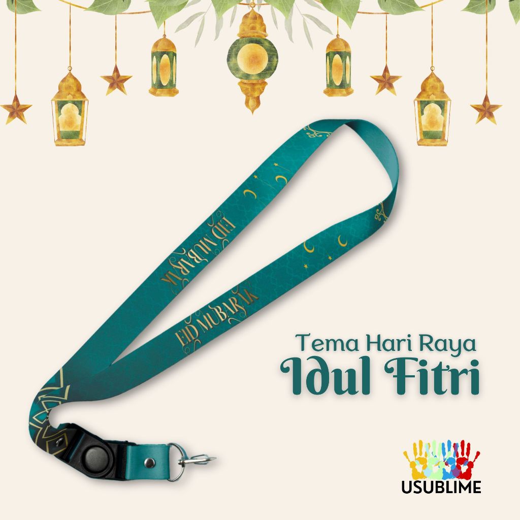 

Lanyard Craft Custom Tema Hari Raya Idul Fitri Series Request Satuan Gantungan Card Holder Tali Lanyard 2cm