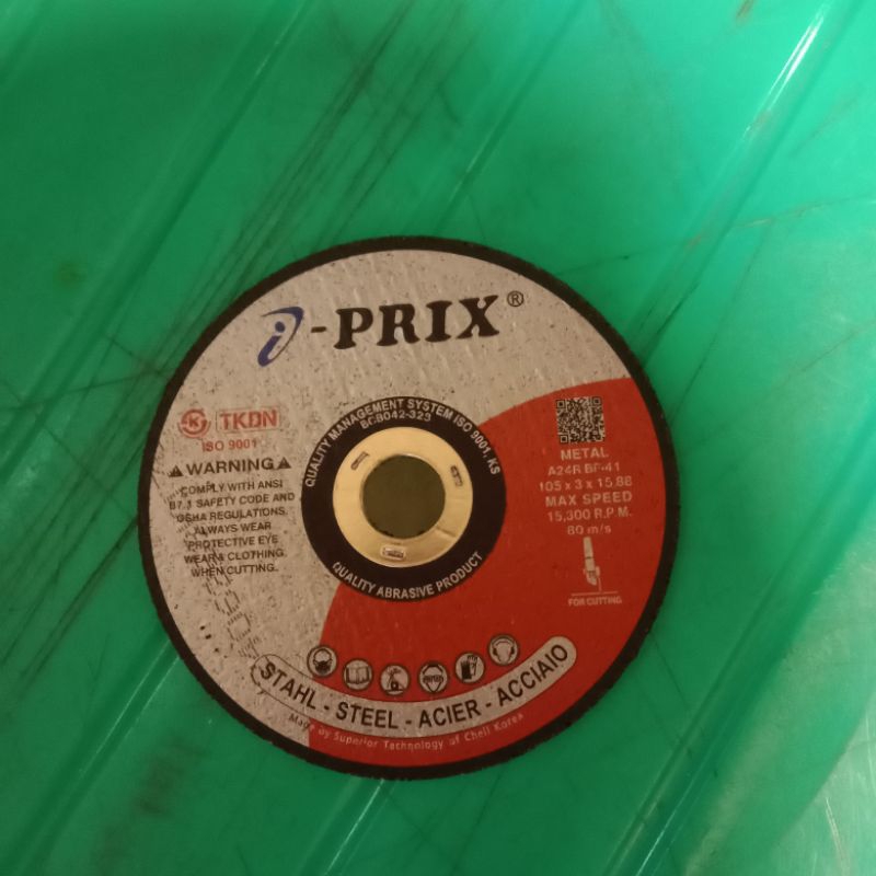Batu potong besi/metal 4Inch I-PRIX 4×3