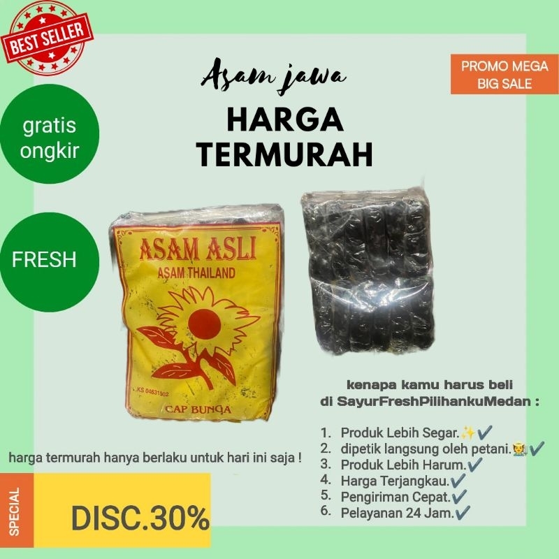 

promo termurah asam Jawa asli asli exp date masih lama produk baru ready stok siap kirim gratis ongkir