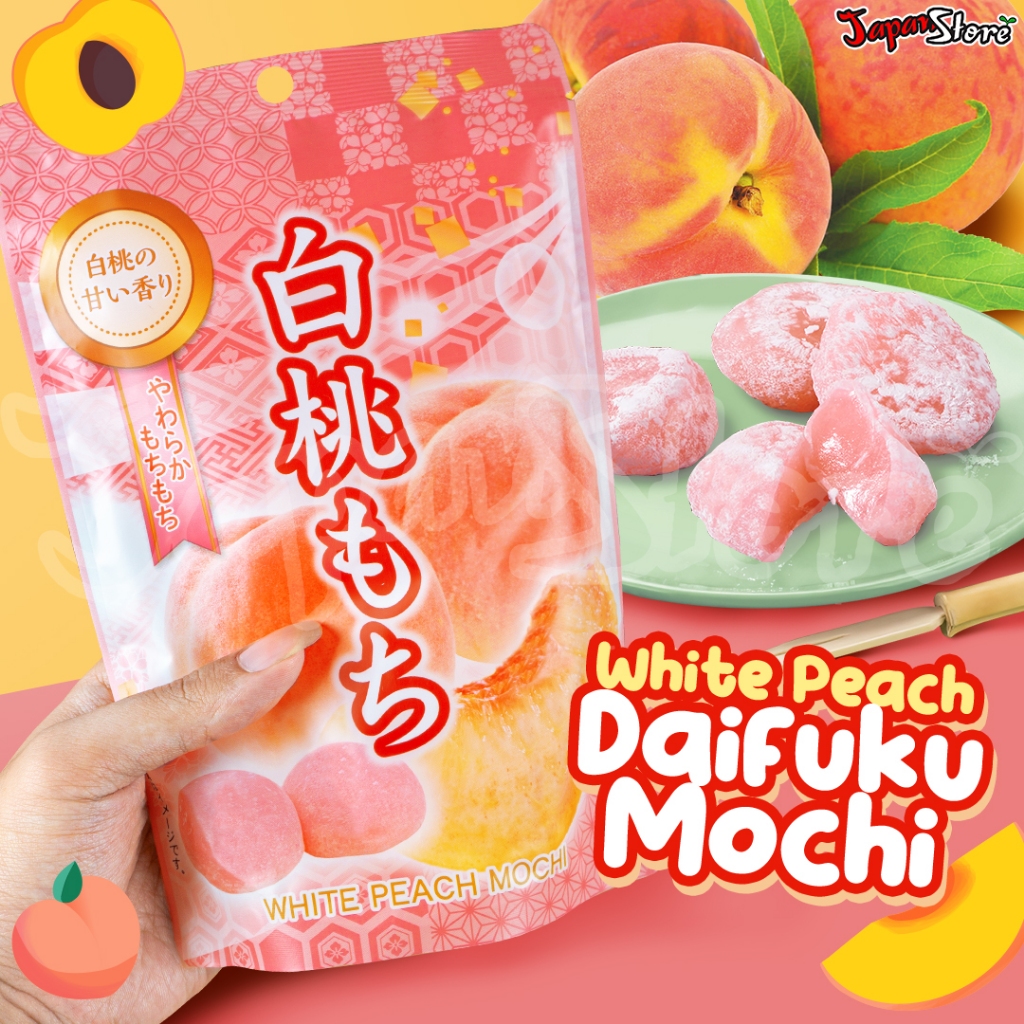 

Daifuku Mochi White Peach [Mochi Buah Peach]