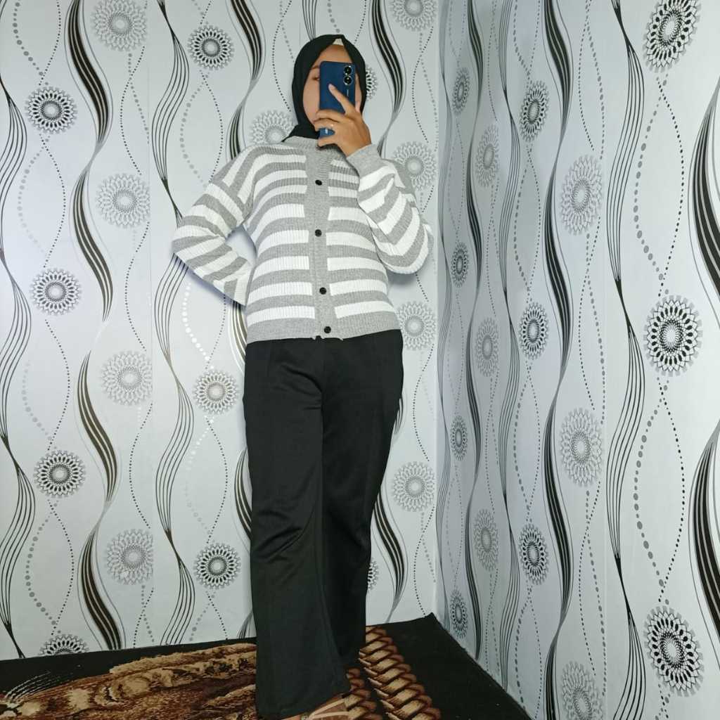 Baju rajut wanita premium/sweater rajut wanita/baju rajut kancing lengan panjang/baju rajut style Ko