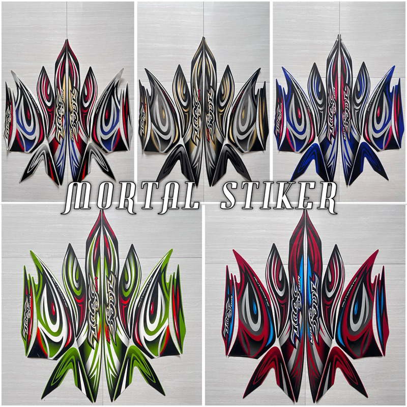 Stiker striping lis les body motor mio soul 2008 2009 mio soul karbu lama