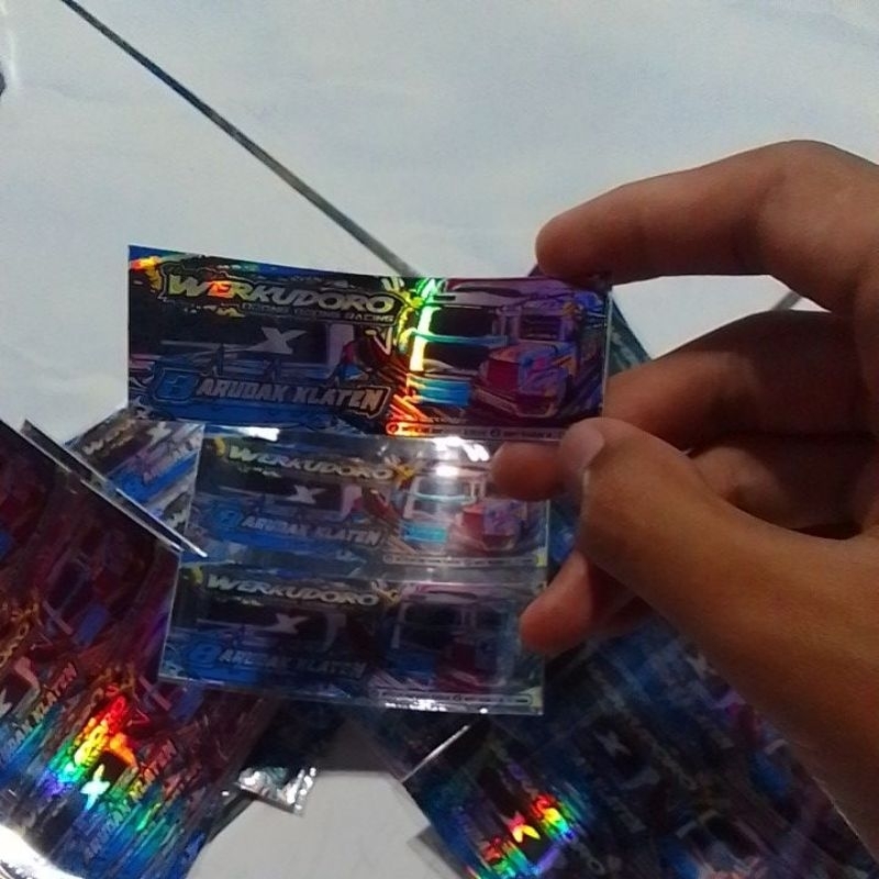 

stiker hologram barudak×werkudoro