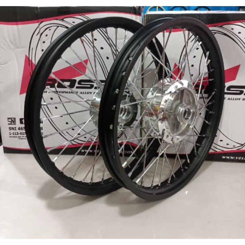 VELG MOTOR HONDA REVO ABSOLUTE/REVO FIT FI/UKURAN 17X140 RATA SEPASANG/MEREK V ROSSI ORIGINAL SEPASA