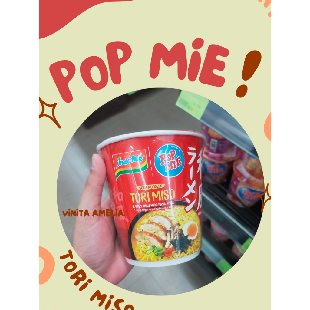 

POP MIE TORI MISO SOUP RAMEN KUAH RASA AYAM ISI 2 ISI 4 ISI 6 HALAL