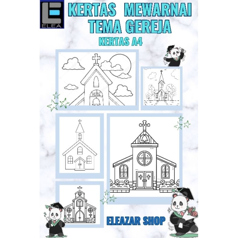 

Kertas Mewarnai Tema Gereja
