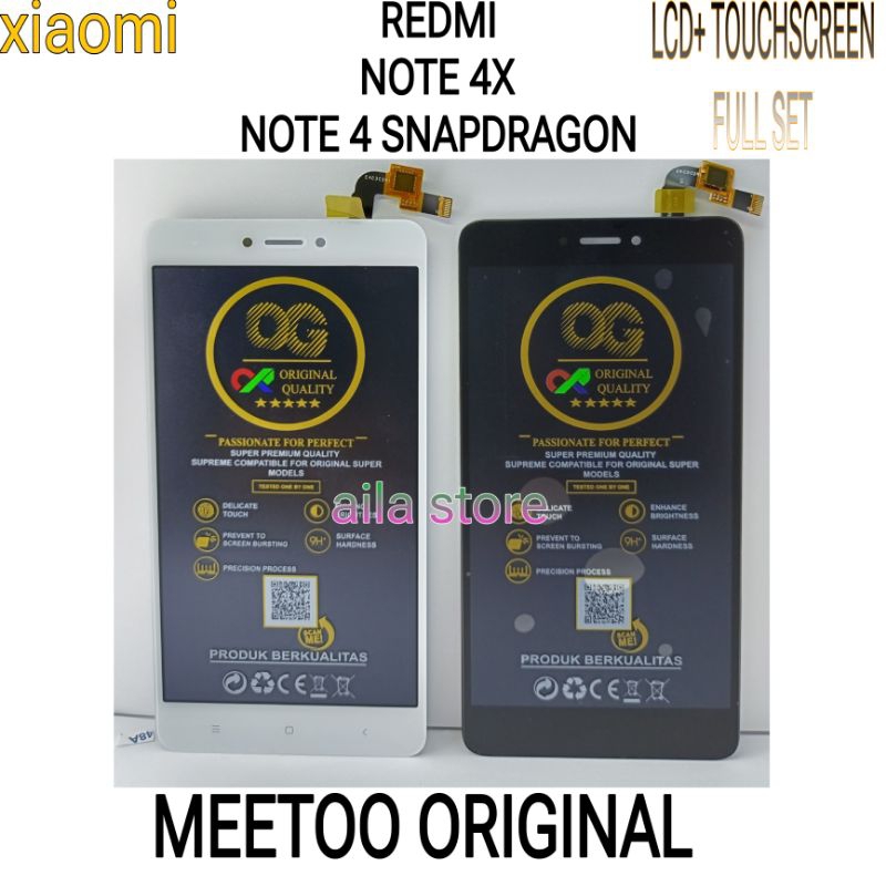 LCD XIAOMI REDMI NOTE 4X/NOTE 4 SNAPDRAGON ORIGINAL QUALITY FULL SET