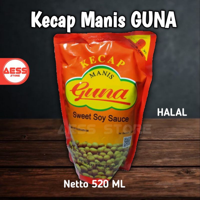 

Kecap Guna 520 ml / Kecap Manis / Halal