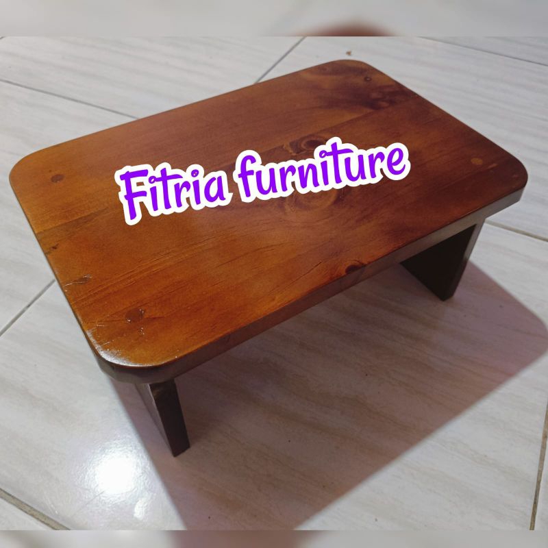 Dingklik kayu jati Belanda / Jongkok kayu jati Belanda