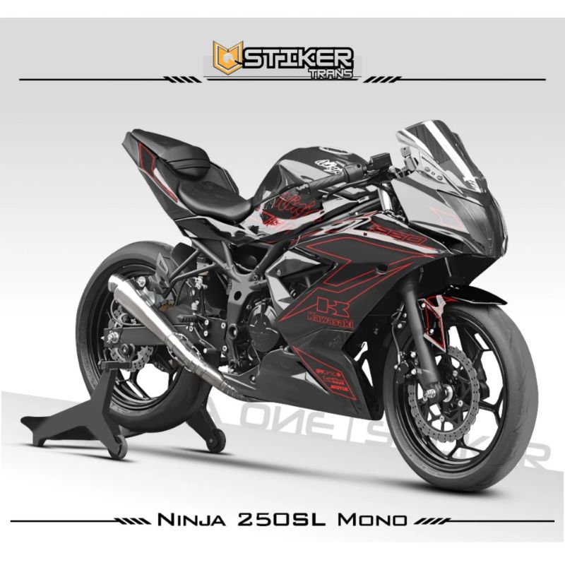 STRIPING SEMIFULL NINJA 250 SL MONO / MOTIF 23 / STICKER NINJA 250 SL MONO / RR / NINJA 250 / SL MON