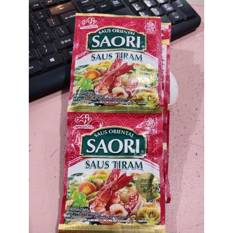 

Saori saus tiram 1 renceng isi 10 sachet @23 ml
