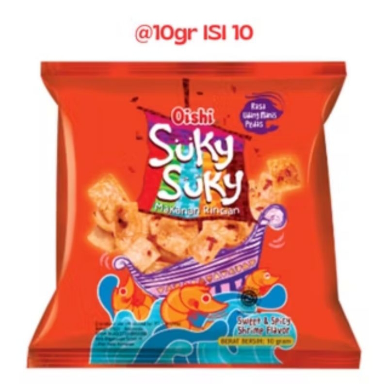 

Oishi Suky Suky Sweet Spicy Shrimp Udang Manis Pedas Renceng Isi 10