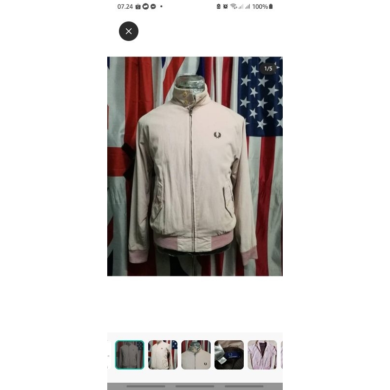 jacket corduroy fred perry original second