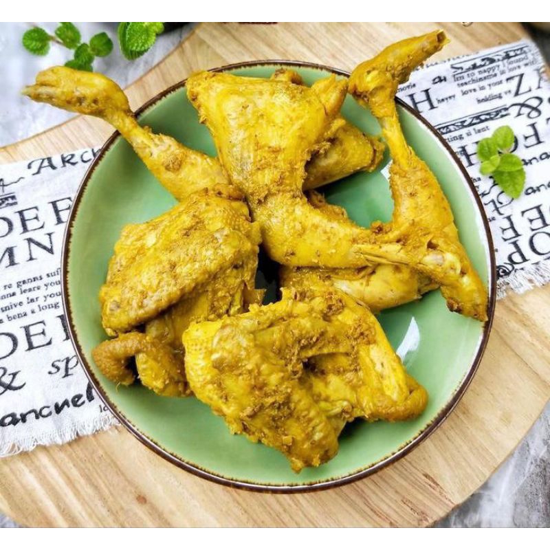 

ayam ungkep bumbu kuning, ayam ungkep, ayam goreng