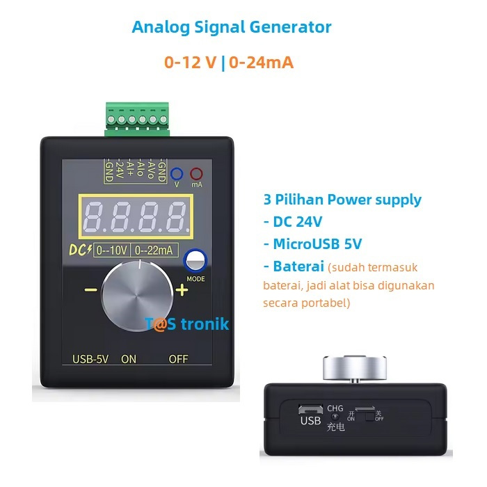 Analog signal generator 4 20mA current generator Sinyal Generator voltage generator