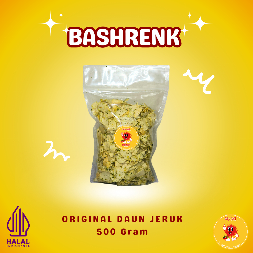 

500GR BASRENG KOIN ORIGINAL GURIH DAUN JERUK CIKRUH MY.WI SNACK