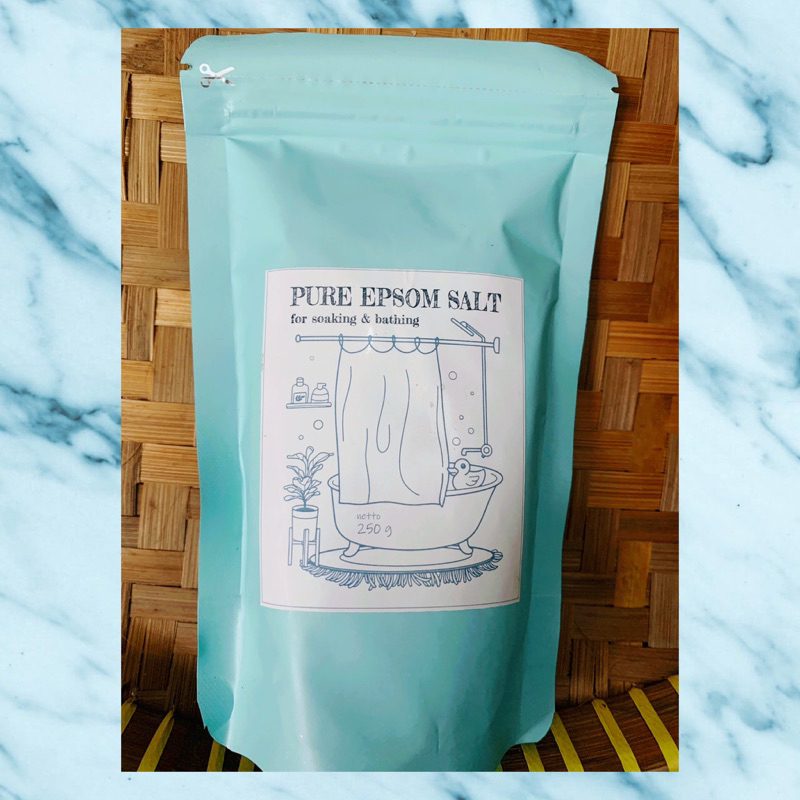 

Pure Epsom Salt Garam Epsom 250 gram For Soaking and Bathing Germany grade