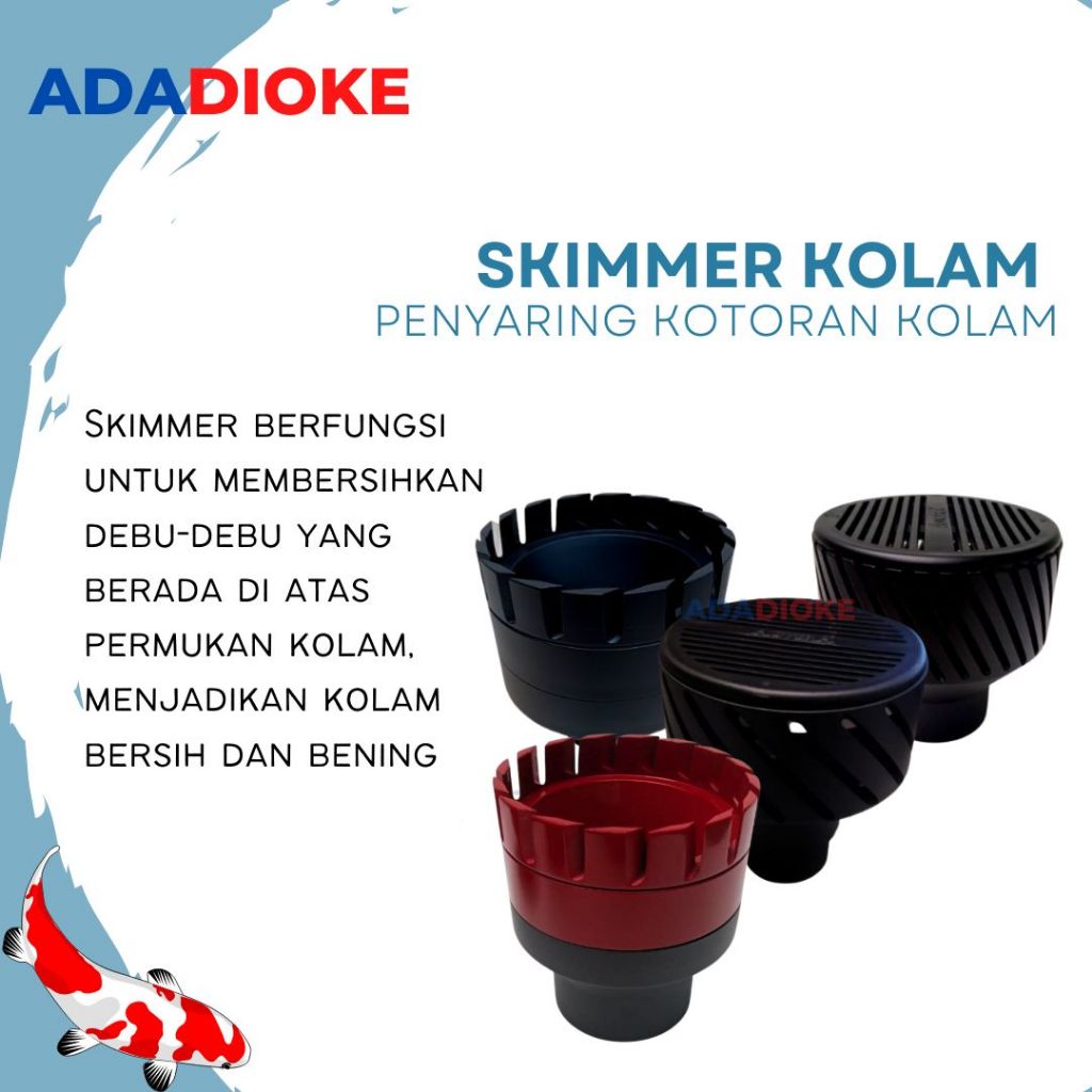 Skimmer Kolam Ikan Skimmer Statis Skimmer Putar Tutup Skimmer Bottom Drain 3 Inch