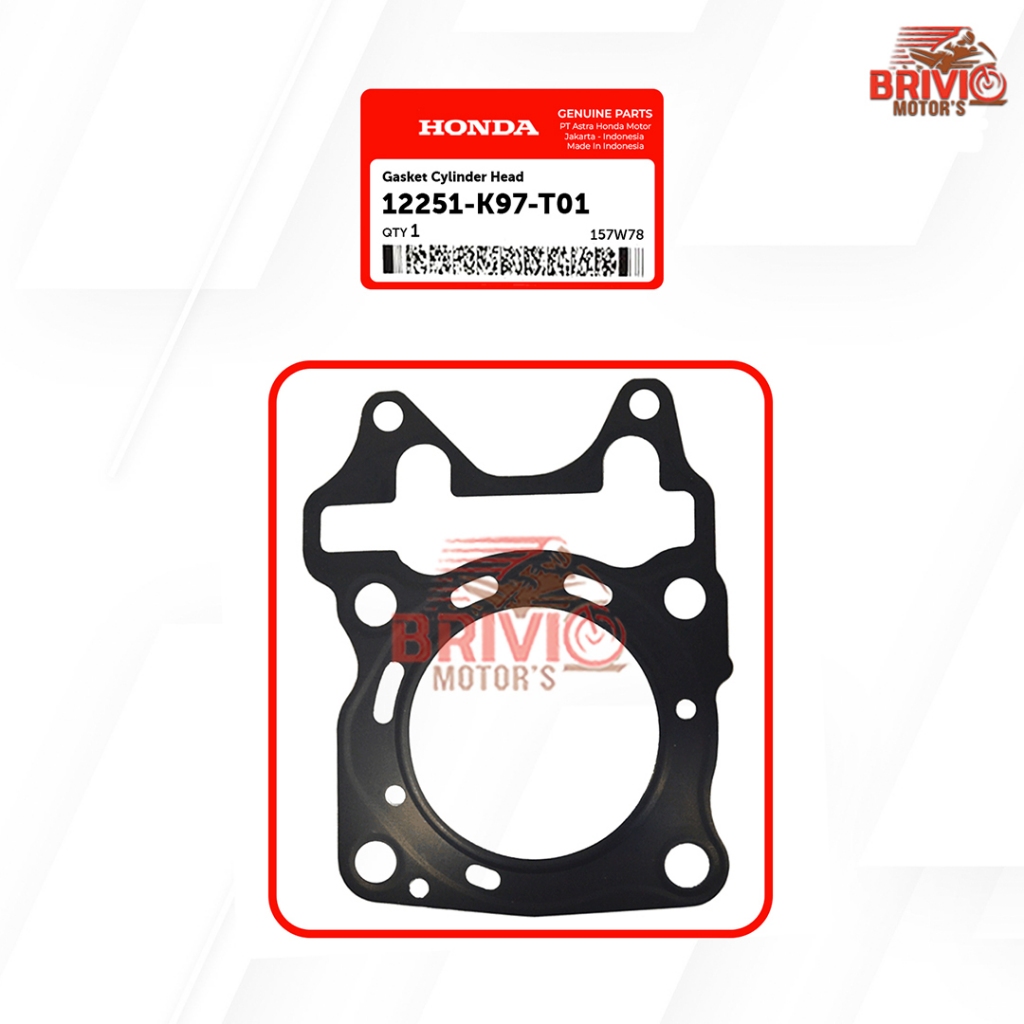 Paking Blok Gasket Cylinder Head 12251 K97 T01