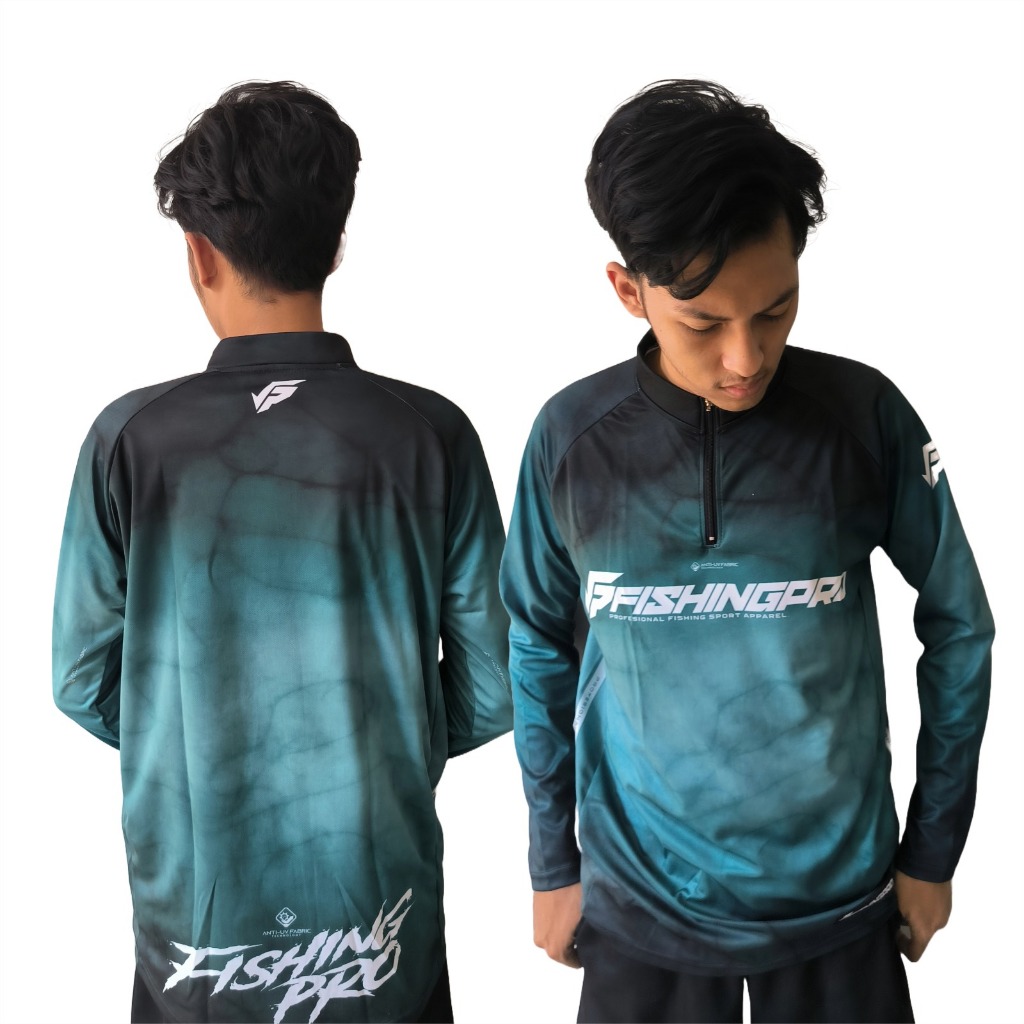 Jersey Baju Mancing FishingPro hazel black Part 131 | Anti UV Printing