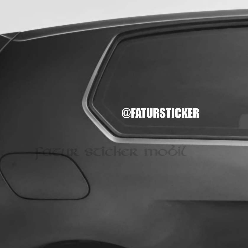Sticker stiker custom NAMA INSTAGRAM,stiker custom cutting,sticker cutting kaca mobil