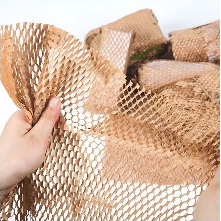 

HJK Honeycomb Paper Wrap / Hexcel Wrap Roll 10meter Kertas Bubble Wrap Pelindung Ramah Lingkungan