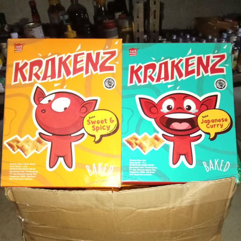 

Krakenz Baked Crisp Sweet Spicy / Japan Curry Snack 70g Random (Ed Mepet 25/12/2024)