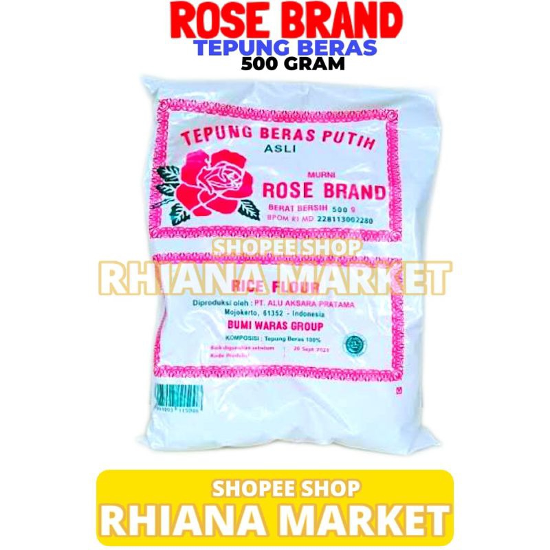 

Rose Brand Tepung Beras Kemasan 500 Gram
