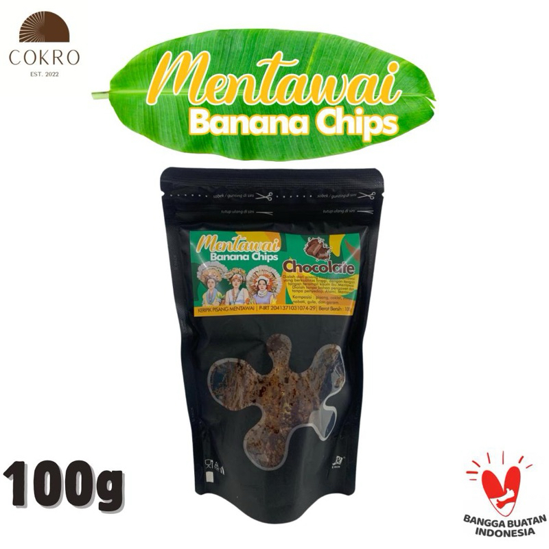 

Banana Chips Chocolate Asli Mentawai 100g Mentawai Banana Chips Choxolate Premium