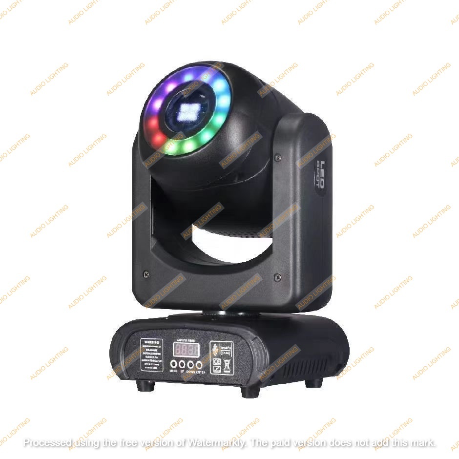 Mini Moving Head 100 watt Gobo RGB fullcolor ring led