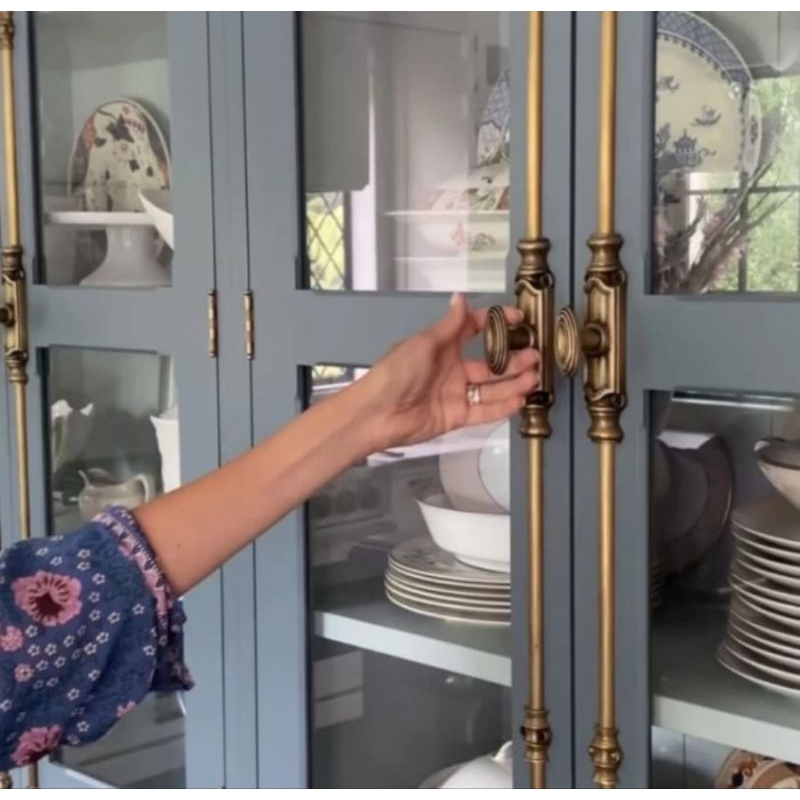 Kunci Gembok Spanyol - Handle Espanyolet (espagnolette) Kuningan Antik