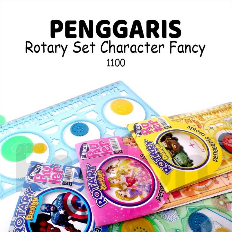 

Penggaris Rotary Fancy 1100 / Penggaris Bunga Pattern / Spirograph