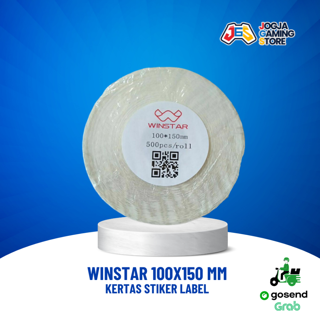 

Kertas Stiker Label Thermal Resi Online A6 Winstar 100x150 mm isi 500 pcs