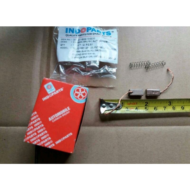 KUL ALTERNATOR MOBIL SUZUKI CARRY 1.0 FUTURA KATANA ZEBRA DLL CARBON BRUSH ARANG SPUL DINAMO AMPER 3