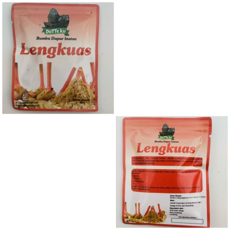 

Lengkuas Bubuk DaTTe ku sachet