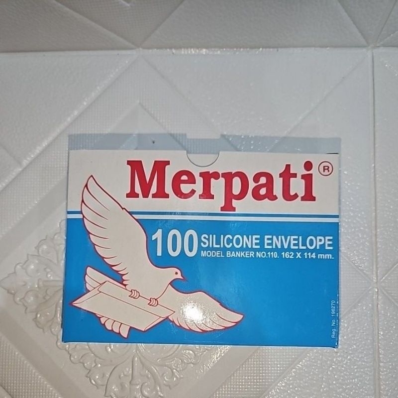 

Amplop Putih Merpati 162 x 114 mm No 110