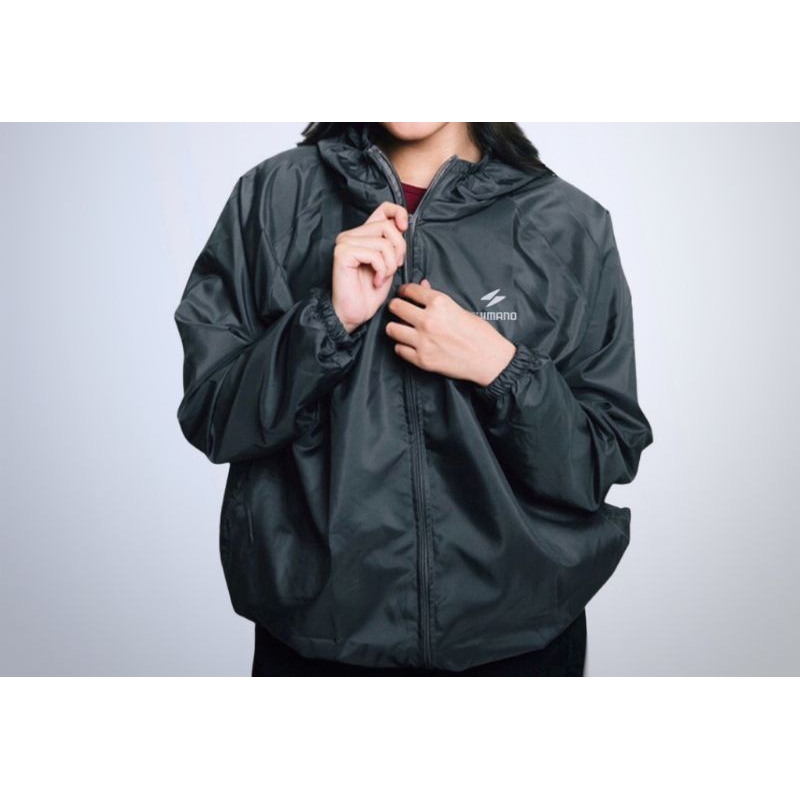 jaket parasut olahraga lari jogging bersepeda jumbo Shimano