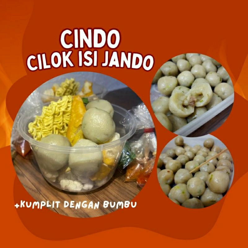 

Cilok Isi Jando kuah bumbu jajanan enak Kumplit