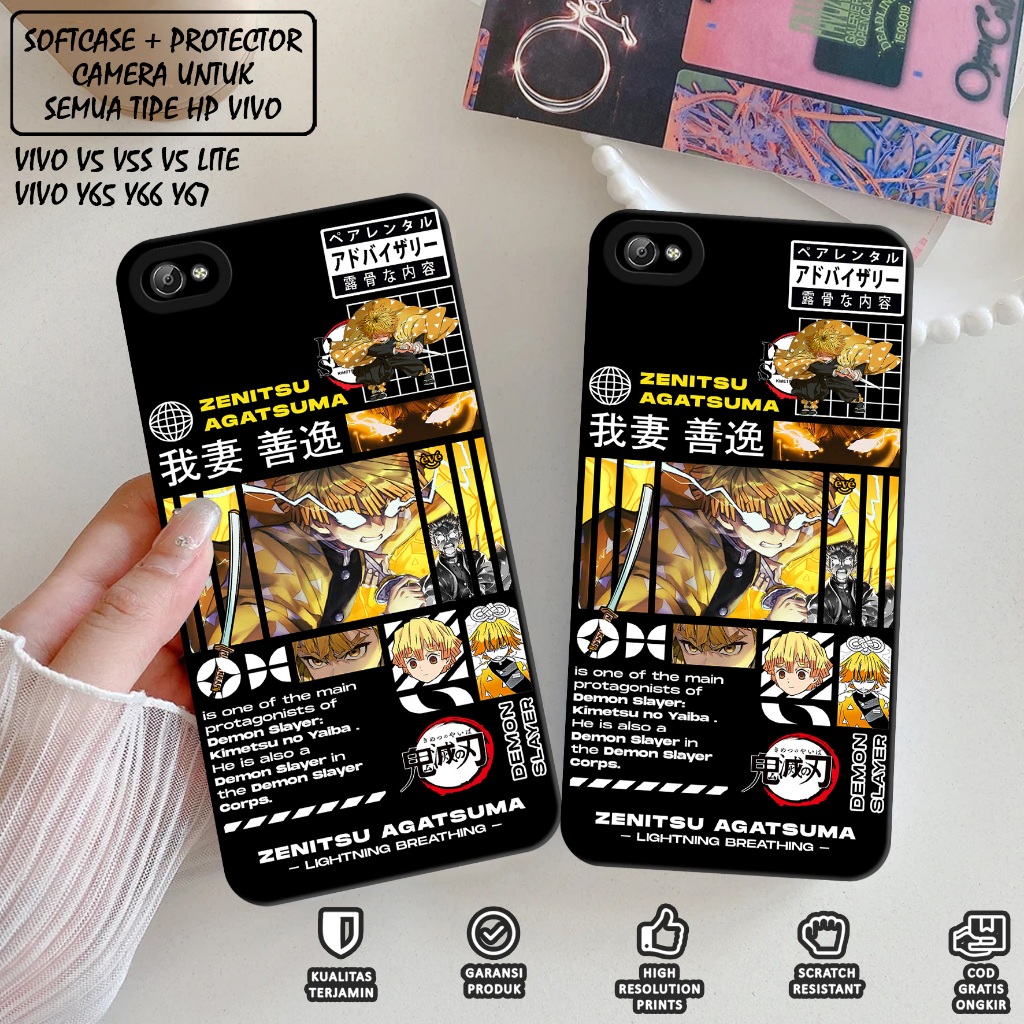 SOFTCASE VIVO 1601 - Case Vivo 1601 - Casing Hp Vivo 1601 Motif KIMETSU - Case Hp Vivo 1601 - Casing