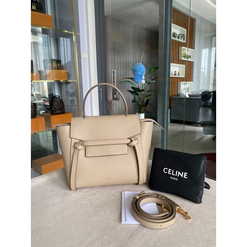 Celine belt bag nano light taupe 2018