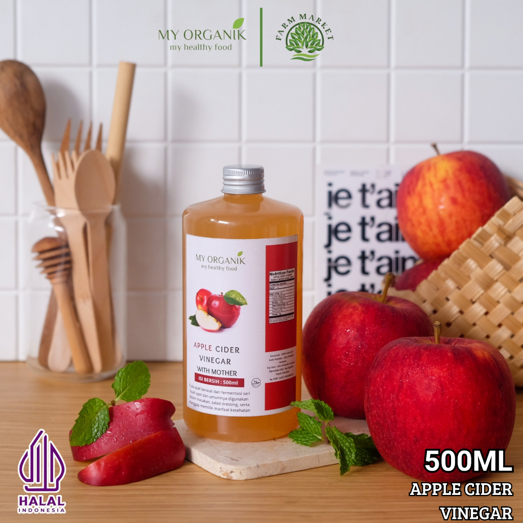 

My Organik Apple Cider Vinegar Cuka Apel Organik With The Mother Cuka Apel Murni Organik