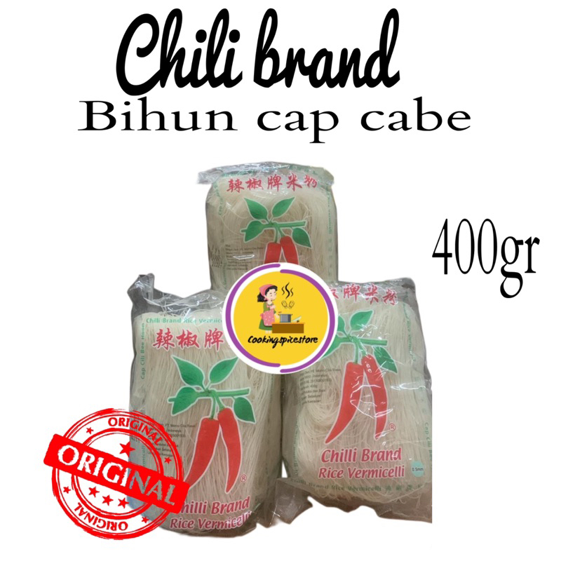 

Chilli Brand Rice Vermicelli/ Bihun Cap Cabe 400gr
