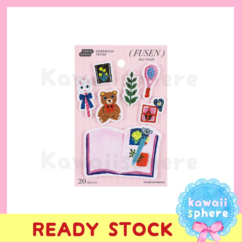 

Yumi Kitagishi Hobonichi Sticky Note Tabs - My Room | Sticky Notes Yumi | Ready Stock Handcarry Japan