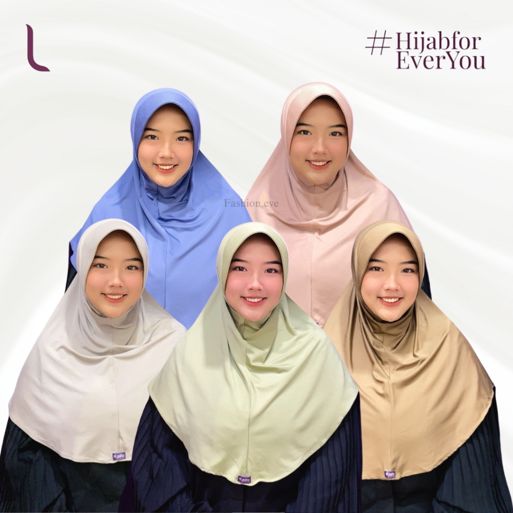 BERGO ELZATTA KERUDUNG HIJAB JILBAB KRUDUNG BERGO INSTAN  LANGSUNG HITAM PUTIH POLOS ELZATA ZARIA CA