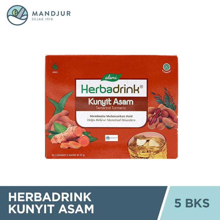 Herbadrink Kunyit Asam - Minuman Serbuk Lancar Haid